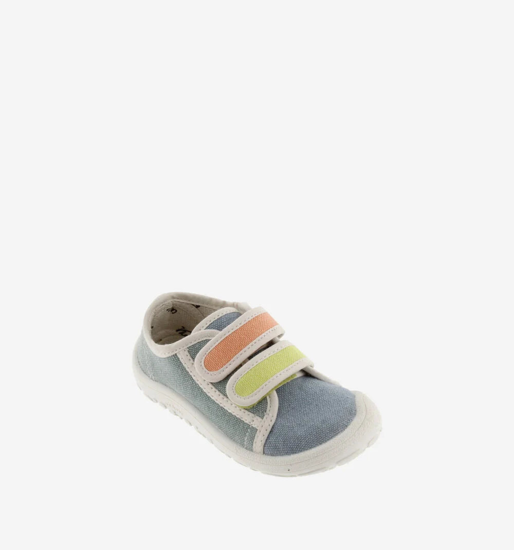 Victoria - Bosco Barefoot Tiras Lona Multicolorida Azul