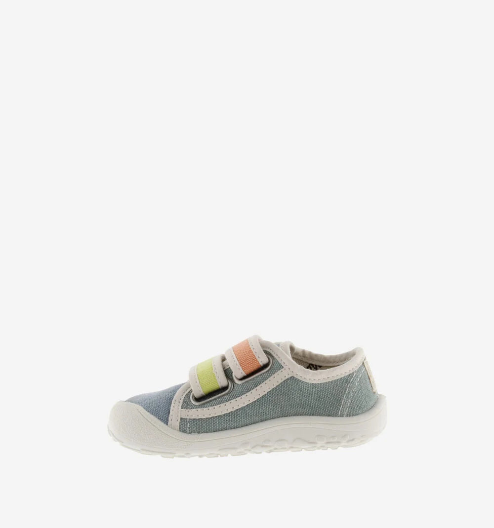 Victoria - Bosco Barefoot Tiras Lona Multicolorida Azul
