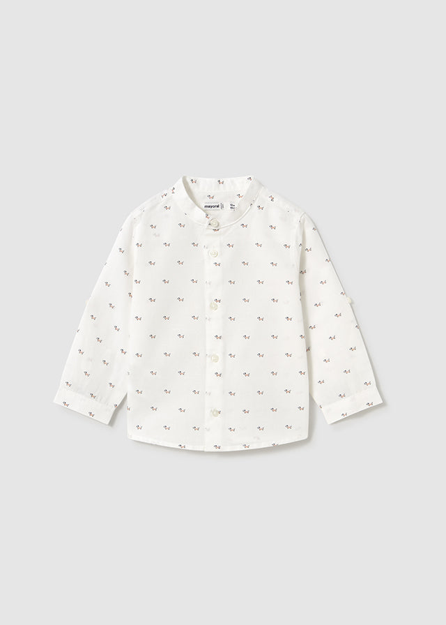 Mayoral - Camisa manga comprida gola mao