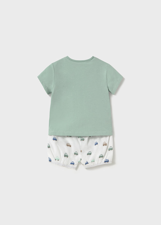 Mayoral - Conjunto calções cueca e t-shirt recém nascido