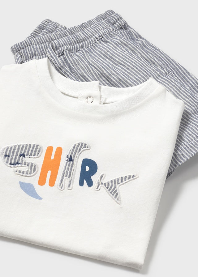 Mayoral - Conjunto bermudas e t-shirt