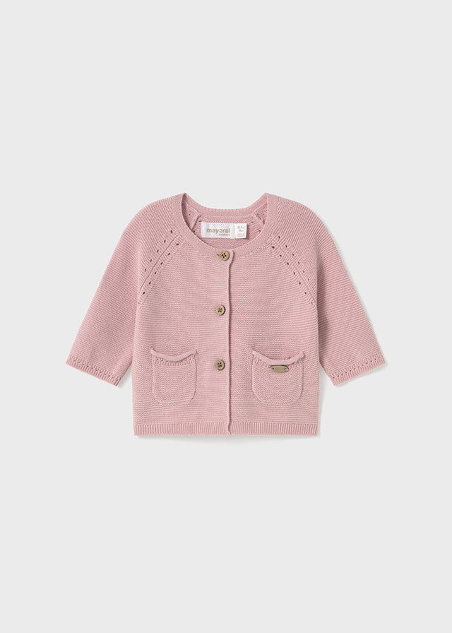 Mayoral - Bolero tricô botões recém nascido Sakura