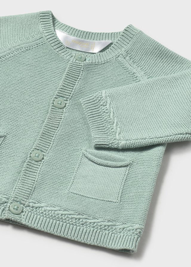 Mayoral - Bolero tricô botões recém nascido Azul Jade