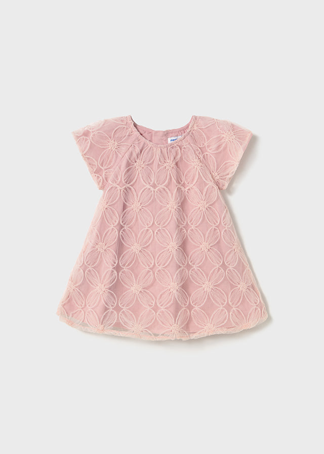 Mayoral - Vestido tule bordado