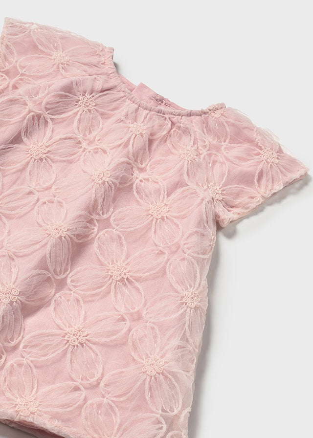 Mayoral - Vestido tule bordado