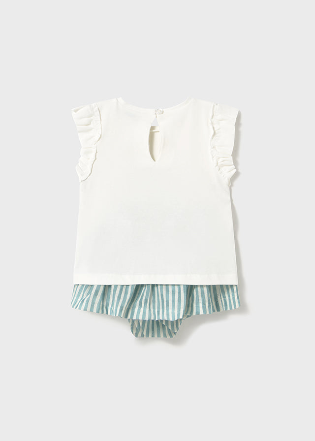 Conjunto saia e t-shirt borboleta