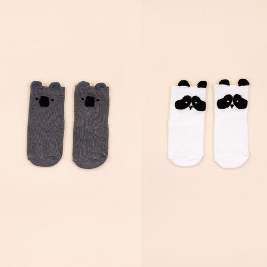 Attipas - Anti-Slip Socks Bambú KOALA+PANDA (2 pares)